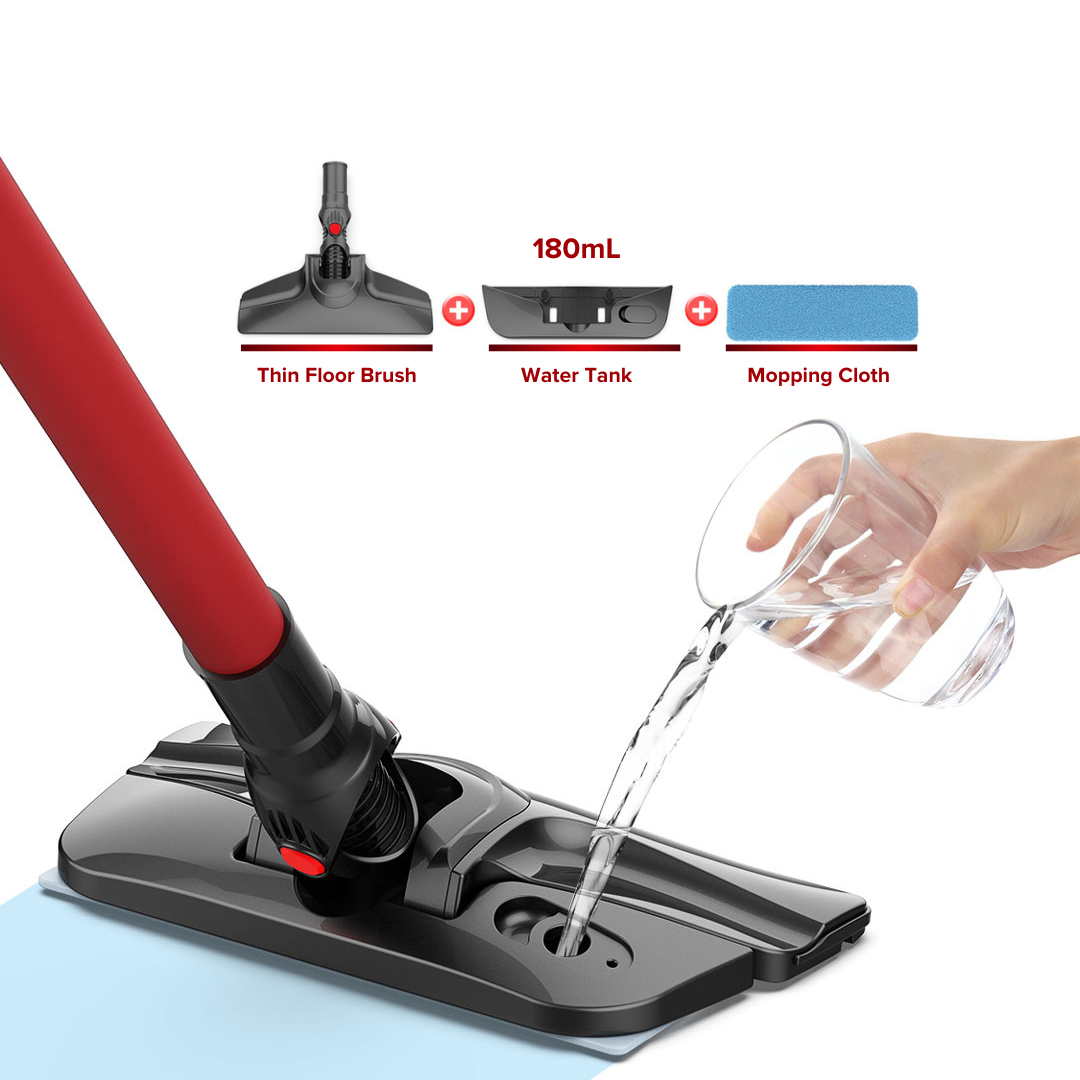 Airbot DX200 Ultra Thin Slim Wet & Dry Mop Vacuum with Water Tank Mopping Cloth Handheld Stick Vacuum Cleaner Airbot DX200 Ultra Thin Slim Wet & Dry Mop Vacuum with Water Tank Mopping Cloth Handheld Stick Vacuum Cleaner